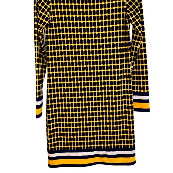 Micheal Kors blue & gold dress size xsmall - Picture 3 of 9